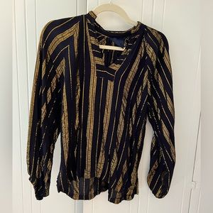 Vintage gold and black top